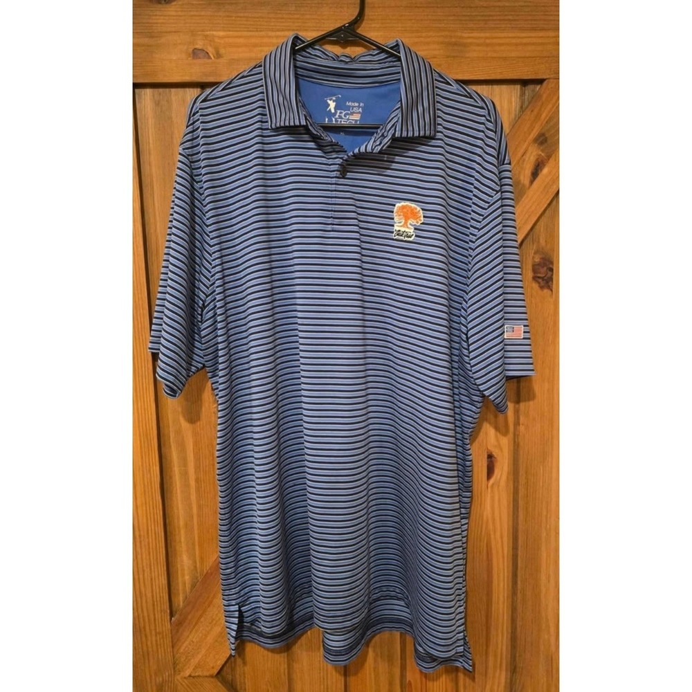 Oaktree FG Tech XL Striped Polo Shirt‎